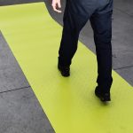 Yellow Hi-Vis PVC Walkway Matting 10m x 1m