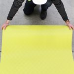 Yellow Hi-Vis PVC Walkway Matting 10m x 1m - Image 2